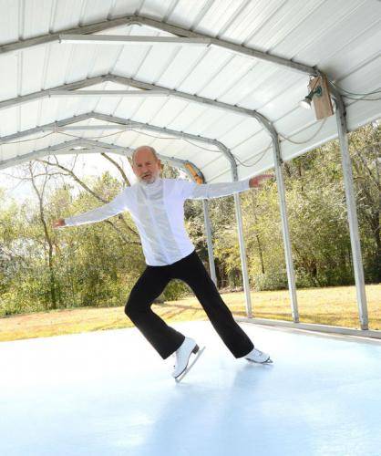Figure Skating on Synthetic Ice