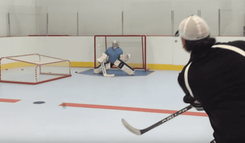 Hockey on a Community Synthetic Ice Rink