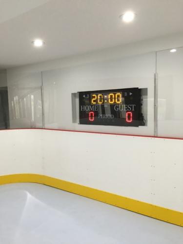 home synthetic ice scoreboard