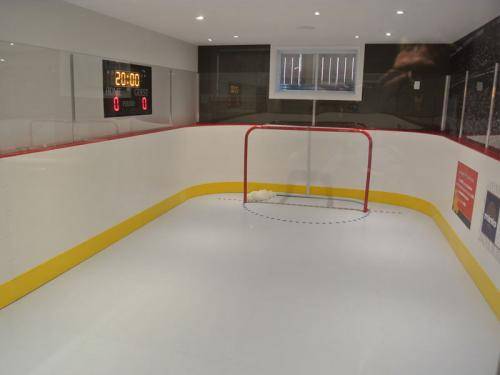 hockey synthetic ice shooting area